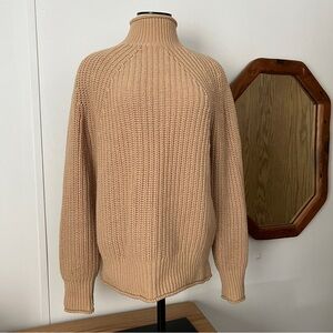 Oversized J. Crew cotton cable knit sweater